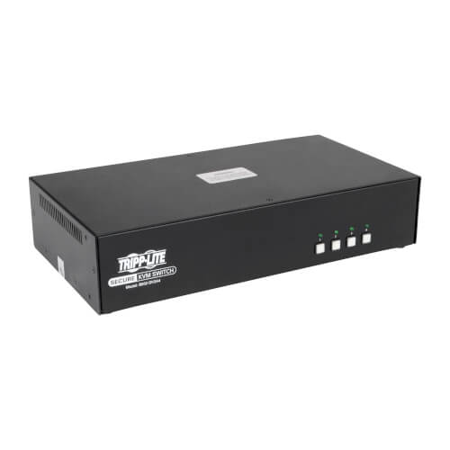 Tripp-Lite B002-DV2A4 | Secure KVM Switch, Dual Monitor, DVI to DVI - 4-Port, NIAP PP3.0 Certified, Audio