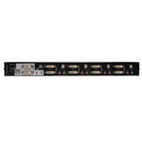 Tripp-Lite B004-2DUA4-K | 4-Port Dual Monitor DVI KVM Switch with Audio and USB 2.0 Hub, Cables included