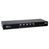 Tripp-Lite B004-2DUA4-K | 4-Port Dual Monitor DVI KVM Switch with Audio and USB 2.0 Hub, Cables included