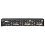 Tripp-Lite B004-DUA2-HR-K | 2-Port DVI Dual-Link / USB KVM Switch with Audio and Cables