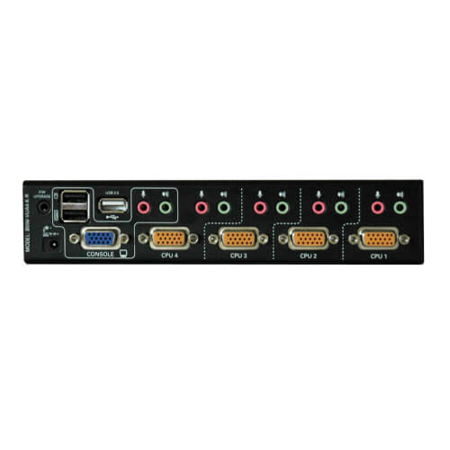 Tripp-Lite B006-VUA4-K-R | 4-Port KVM Switch with Audio, OSD and Peripheral Sharing