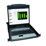 Tripp-Lite B020-U16-19-K | NetDirector 16-Port 1U Rack-Mount Console KVM Switch with 19-in. LCD + 8 PS2/USB Combo Cables