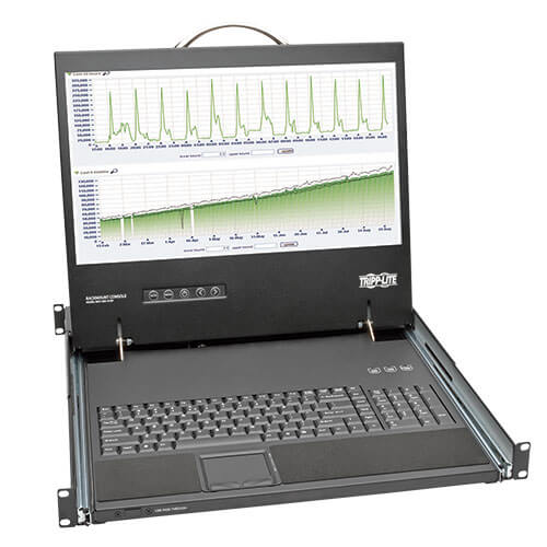 Tripp-Lite B021-000-19-SH | 1U Rack-Mount Console with 19-in. LCD, Short-Depth; TAA Compliant
