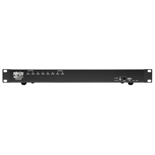 Tripp-Lite B024-HU08 | 8-Port HDMI/USB KVM Switch with Audio/Video and USB Peripheral Sharing, 1U Rack-Mount
