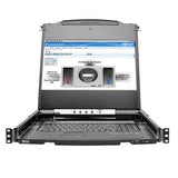 Tripp-Lite B030-008-17-IP | NetDirector 8-Port 1U Rack-Mount Console HDMI KVM Switch with 17 in. LCD and IP Remote Access, Dual Rail