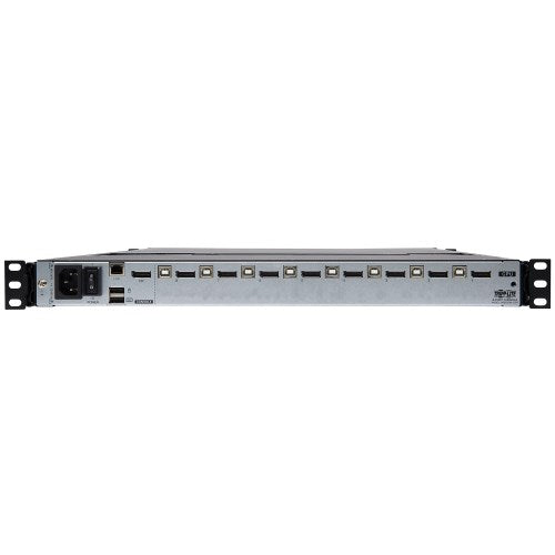 Tripp-Lite B030-DP08-17DIP | NetDirector 8-Port DisplayPort KVM Switch Console with 17 in. LCD, IP Remote Access, Dual Rail, 1U Rack-Mount