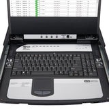 Tripp-Lite B030-DP08-17DIP | NetDirector 8-Port DisplayPort KVM Switch Console with 17 in. LCD, IP Remote Access, Dual Rail, 1U Rack-Mount