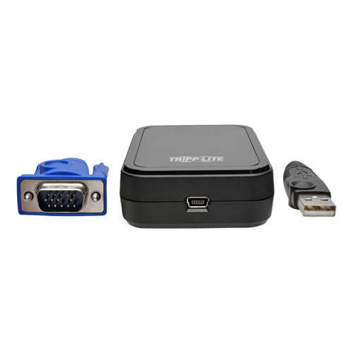 Tripp-Lite B032-VU1 | KVM Console to USB 2.0 Portable Laptop Crash Cart Adapter with File Transfer and Video Capture, 1920 x 1200 @ 60 Hz