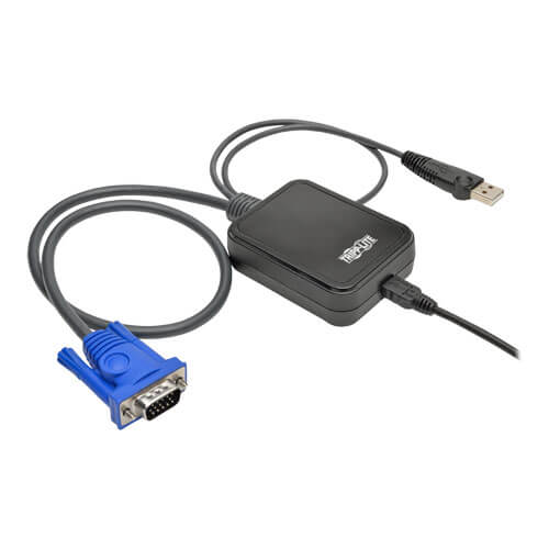 Tripp-Lite B032-VU1 | KVM Console to USB 2.0 Portable Laptop Crash Cart Adapter with File Transfer and Video Capture, 1920 x 1200 @ 60 Hz