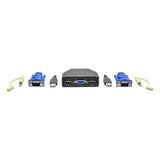 Tripp-Lite B032-VUA2 | 2-Port USB/VGA Cable KVM Switch with Audio, Cables and USB Peripheral Sharing