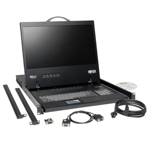 Tripp-Lite B040-008-19 | NetController 8-Port 1U Rack-Mount Console KVM Switch with 19-in. LCD