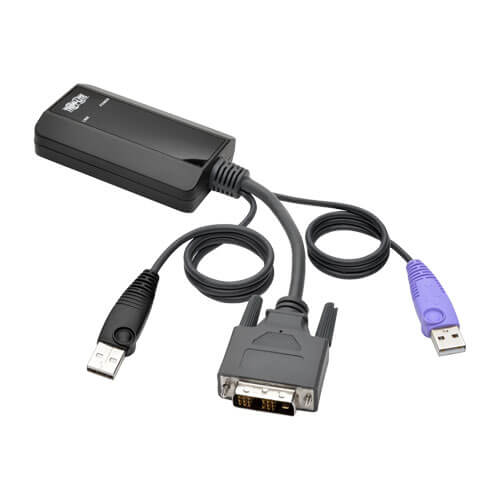 Tripp-Lite B055-001-UDV | NetDirector DVI USB Server Interface Unit with Virtual Media and CAC Support (B064-IPG Series), USB and DVI