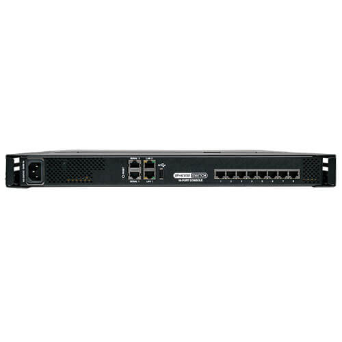 Tripp-Lite B070-008-19-IP | NetCommander 8-Port Cat5 KVM over IP Switch - 19 in. LCD, 1 Remote + 1 Local User, 1U Rack-Mount