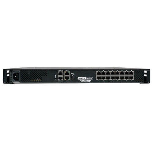 Tripp-Lite B070-016-19-IP | NetCommander 16-Port Cat5 KVM over IP Switch - 19 in. LCD, 1 Remote + 1 Local User, 1U Rack-Mount