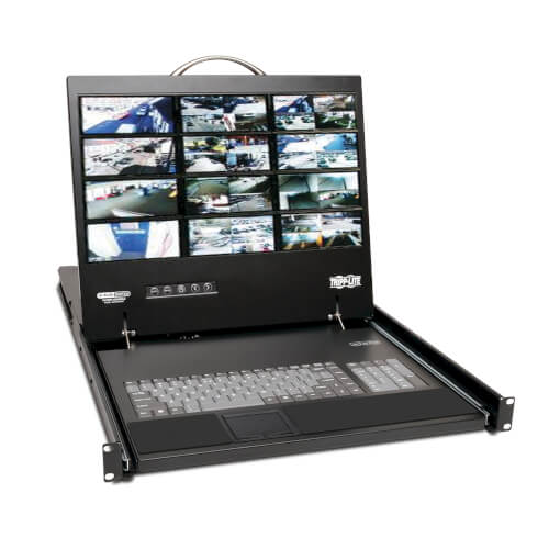 Tripp-Lite B070-016-19-IP | NetCommander 16-Port Cat5 KVM over IP Switch - 19 in. LCD, 1 Remote + 1 Local User, 1U Rack-Mount