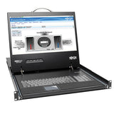 Tripp-Lite B070-016-19-IP2 | NetCommander 16-Port Cat5 KVM over IP Switch - 19 in. LCD, 2 Remote + 1 Local User, 1U Rack-Mount