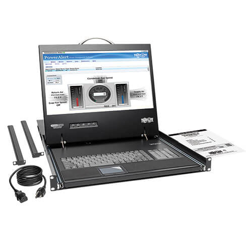 Tripp-Lite B070-016-19-IP2 | NetCommander 16-Port Cat5 KVM over IP Switch - 19 in. LCD, 2 Remote + 1 Local User, 1U Rack-Mount
