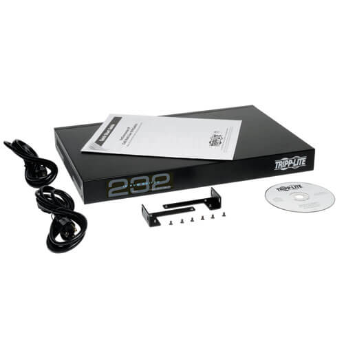 Tripp-Lite B072-032-IP2 | NetCommander 32-Port Cat5 KVM over IP Switch - 2 Remote + 1 Local User, 1U Rack-Mount