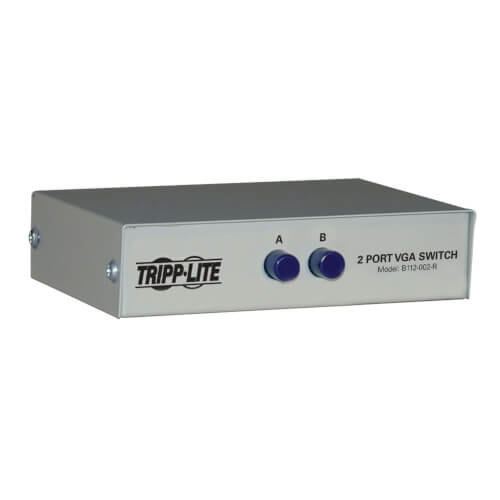 Tripp-Lite B112-002-R | 2-Port Manual VGA/SVGA Video Switch (3x HD15F)