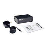 Tripp-Lite B114-002-R | 2-Port VGA/SVGA Video Splitter with Signal Booster, High Resolution Video, 350MHz, (HD15 M/2xF)