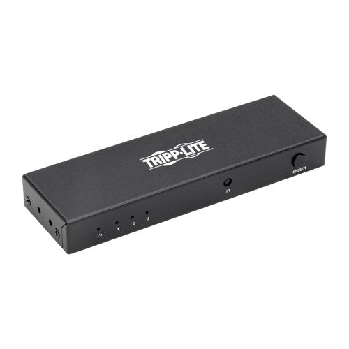 Tripp-Lite B119-003-UHD | 3-Port HDMI Switch with Remote Control - 4K @ 60 Hz (HDMI F/3xF), 3D, HDCP 2.2, EDID