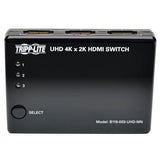 Tripp-Lite B119-003-UHD-MN | 3-Port HDMI Mini Switch with Remote Control - 4K (HDMI F/3xF), 3D, HDCP 1.4, EDID