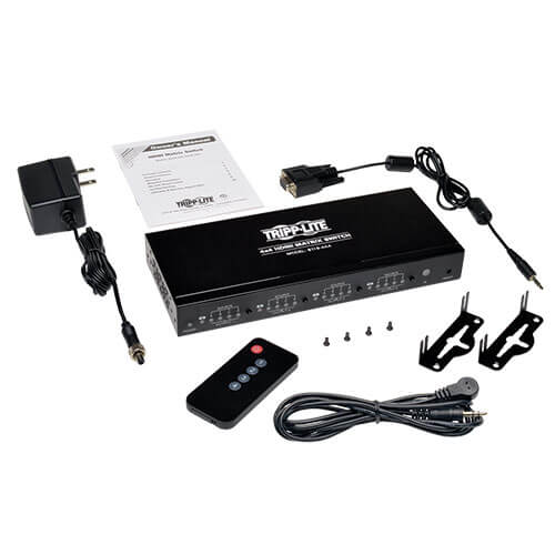 Tripp-Lite B119-4X4 | 4x4 HDMI Matrix Switch with Remote Control - 1080p @ 60 Hz (HDMI 4xF/4xF), TAA