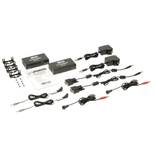 Tripp-Lite B126-1A1SR | HDMI over Cat5/6 Extender Kit, Transmitter/Receiver, 4K, Serial and IR Control, Up to 328 ft. (100 m), TAA