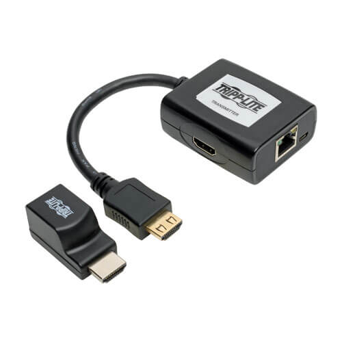 Tripp-Lite B126-1P1M-U-POC | HDMI over Cat5/6 Extender Kit, Transmitter/Receiver for Video/Audio, PoC, Up to 100 ft. (30 m), TAA