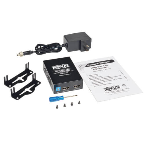 Tripp-Lite B126-2A0 | 2-Port HDMI over Cat5/6 Active Extender/Splitter, Remote Receiver for Video/Audio, Up to 150 ft. (45 m), TAA