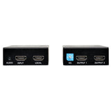 Tripp-Lite B126-2A1 | 1 x 2 HDMI over Cat5/6 Extender Kit, Box-Style Transmitter/Receiver for Video/Audio, Up to 150 ft. (45 m), TAA