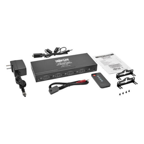 Tripp-Lite B126-4X4 | 4 x 4 HDMI over Cat5/6 Matrix Splitter Switch, Box-Style Transmitter for Video/Audio, Up to 175 ft. (53 m), TAA