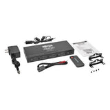 Tripp-Lite B126-4X4 | 4 x 4 HDMI over Cat5/6 Matrix Splitter Switch, Box-Style Transmitter for Video/Audio, Up to 175 ft. (53 m), TAA
