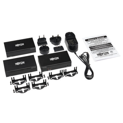 Tripp-Lite B127-002-2H2 | 2-Port HDMI over Cat6 Splitter/Extender Kit, Transmitter/Dual Receivers, 4K 60 Hz, PoC, HDR, 125 ft., TAA