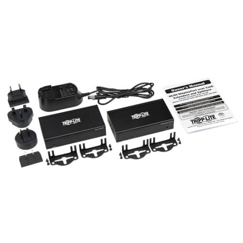 Tripp-Lite B127-1A1-DH | DisplayPort to HDMI over Cat6 Extender Kit, Transmitter/Receiver, 4K 60 Hz, HDR, PoC, 125 ft., TAA