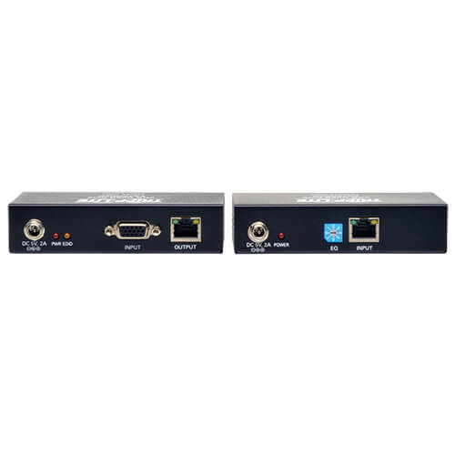 Tripp-Lite B130-202 | 1 x 4 VGA over Cat5/6 Extender Kit, Transmitter/Receiver for Video, 2 Local/2 Remote Displays, Up to 500 ft. (152 m)