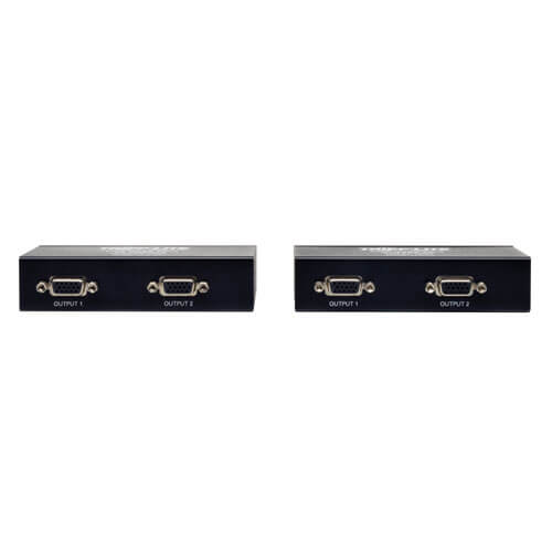 Tripp-Lite B130-202 | 1 x 4 VGA over Cat5/6 Extender Kit, Transmitter/Receiver for Video, 2 Local/2 Remote Displays, Up to 500 ft. (152 m)