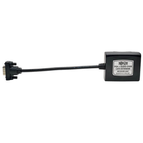 Tripp-Lite B132-100A-MR | VGA with Audio over Cat5/Cat6 Extender, Receiver, USB-Powered, 1920x1080 60 Hz, Up to 750 ft. (228 m), TAA