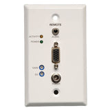 Tripp-Lite B132-100A-WP-1 | VGA over Cat5/6 Extender, Wall Plate Receiver for Video/Audio, Up to 1000 ft. (305 m), TAA