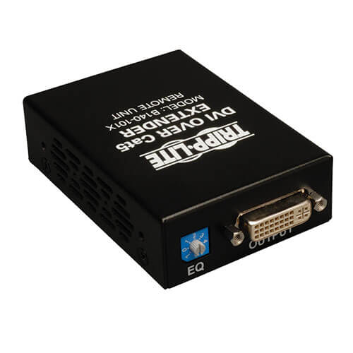 Tripp-Lite B140-101X | DVI over Cat5/6 Active Extender Kit, Box-Style Transmitter/Receiver for Video, Up to 200 ft. (60 m), TAA