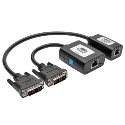 Tripp-Lite B140-101X-U | DVI over Cat5/6 Active Extender Kit, Transmitter/Receiver for Video, DVI-D Single Link, Up to 125 ft. (38 m)