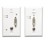 Tripp-Lite B140-1A1-WP | DVI over Cat5/Cat6 Active Extender Kit, Wallplate Transmitter and Receiver, 1920x1080 60 Hz, Up to 200 ft. (60 m), TAA