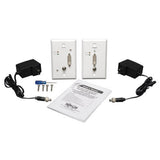 Tripp-Lite B140-1A1-WP | DVI over Cat5/Cat6 Active Extender Kit, Wallplate Transmitter and Receiver, 1920x1080 60 Hz, Up to 200 ft. (60 m), TAA