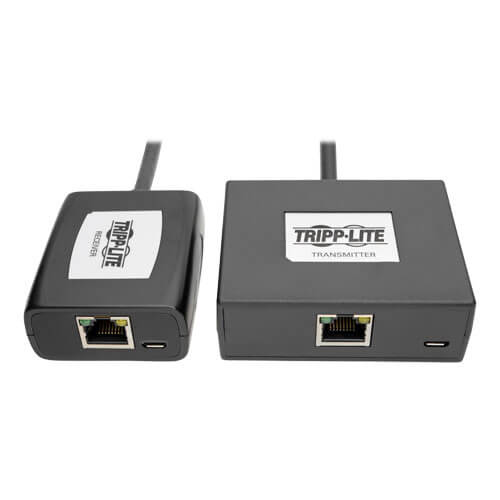 Tripp-Lite B150-1A1-HDMI | DisplayPort to HDMI over Cat5/6 Active Extender Kit, Pigtail Transmitter/Receiver for Video/Audio, 150 ft. (45 m), TAA