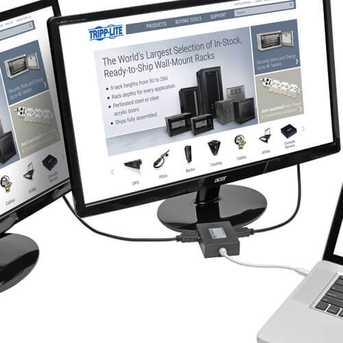 Tripp-Lite B155-002-HD | 2-Port Mini DisplayPort to HDMI Hub, DP1.2, TAA