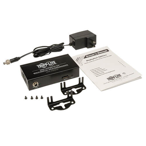 Tripp-Lite B156-002-DVI | 2-Port DisplayPort to DVI Multi-Monitor Splitter, MST Hub, 3840 x 1200 @ 60Hz, DP1.2, TAA