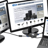 Tripp-Lite B157-002-DVI | 2-Port DisplayPort to DVI Hub, DP1.2, TAA