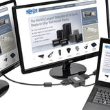Tripp-Lite B157-002-VGA | 2-Port DisplayPort to VGA Hub, DP1.2, TAA