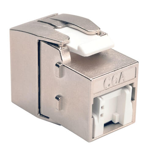 Tripp-Lite BHDBT-001-KJ-GY | Toolless Cat6a Keystone Jack, Gray, TAA