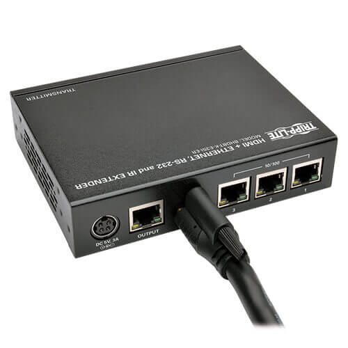 Tripp-Lite BHDBT-K-E3SI-ER | HDBaseT HDMI over Cat5e/6/6a Extender Kit with Ethernet, Serial and IR Control, 1080p, Up to 500 ft. (152 m), TAA